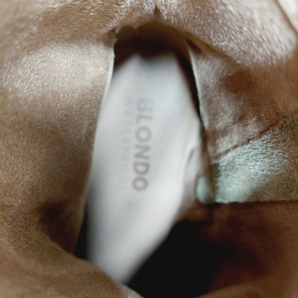 NEW Blondo Women's Sadie Waterproof Tan Suede Ankle Booties I624 - Picture 10 of 13